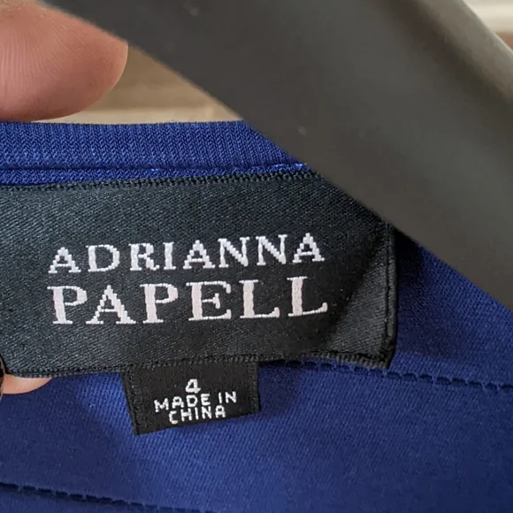 Cobalt blue Adrianna Papell dress - Picture 2 of 6